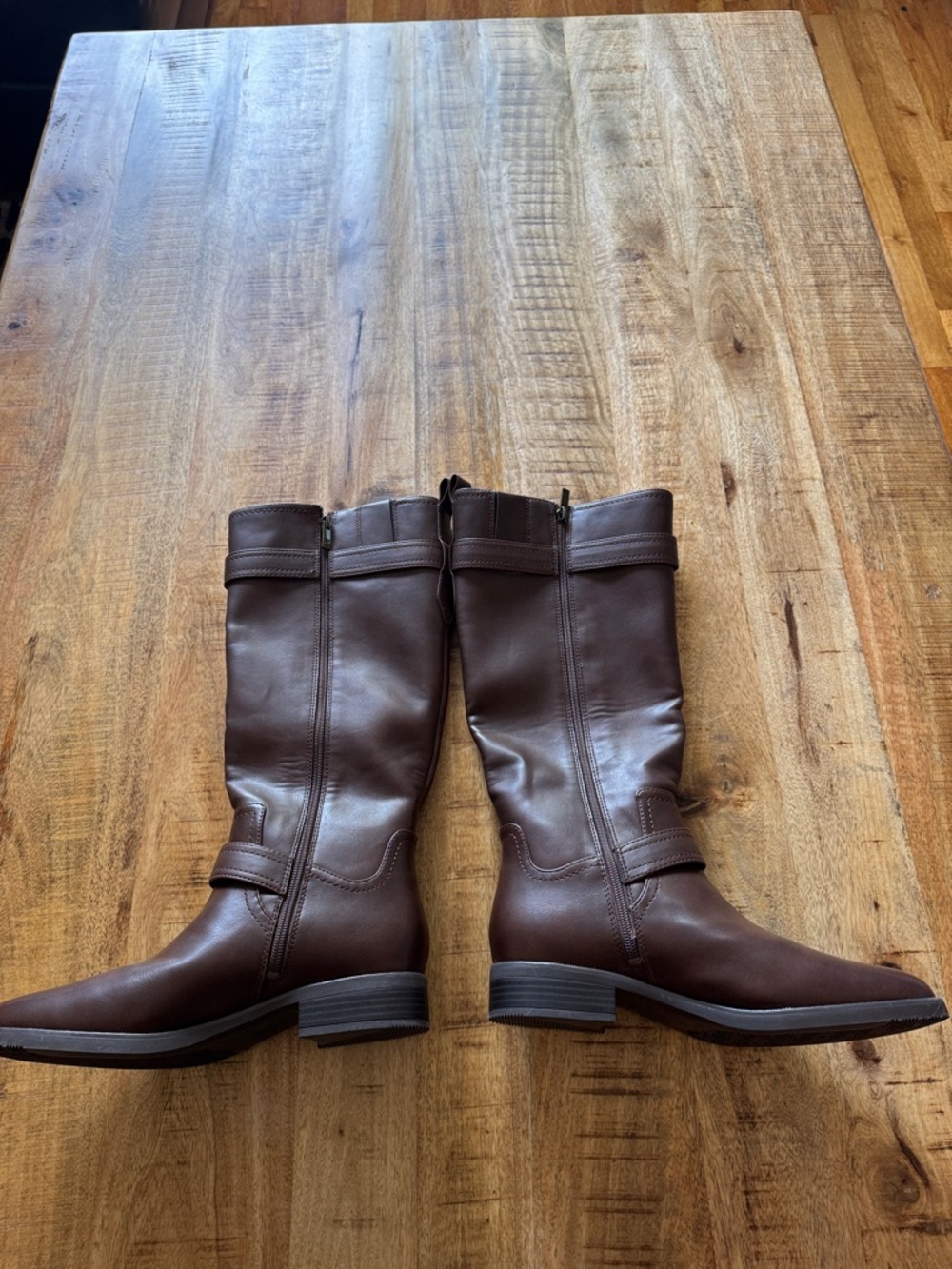 Naturalizer Tiernan Women's Brown faux leather Tall Buckle Riding Boots 9.5 NEW - Picture 9 of 12